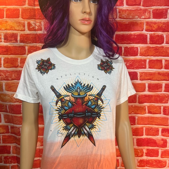 Affliction Women’s T-Shirt - Picture 7 of 11